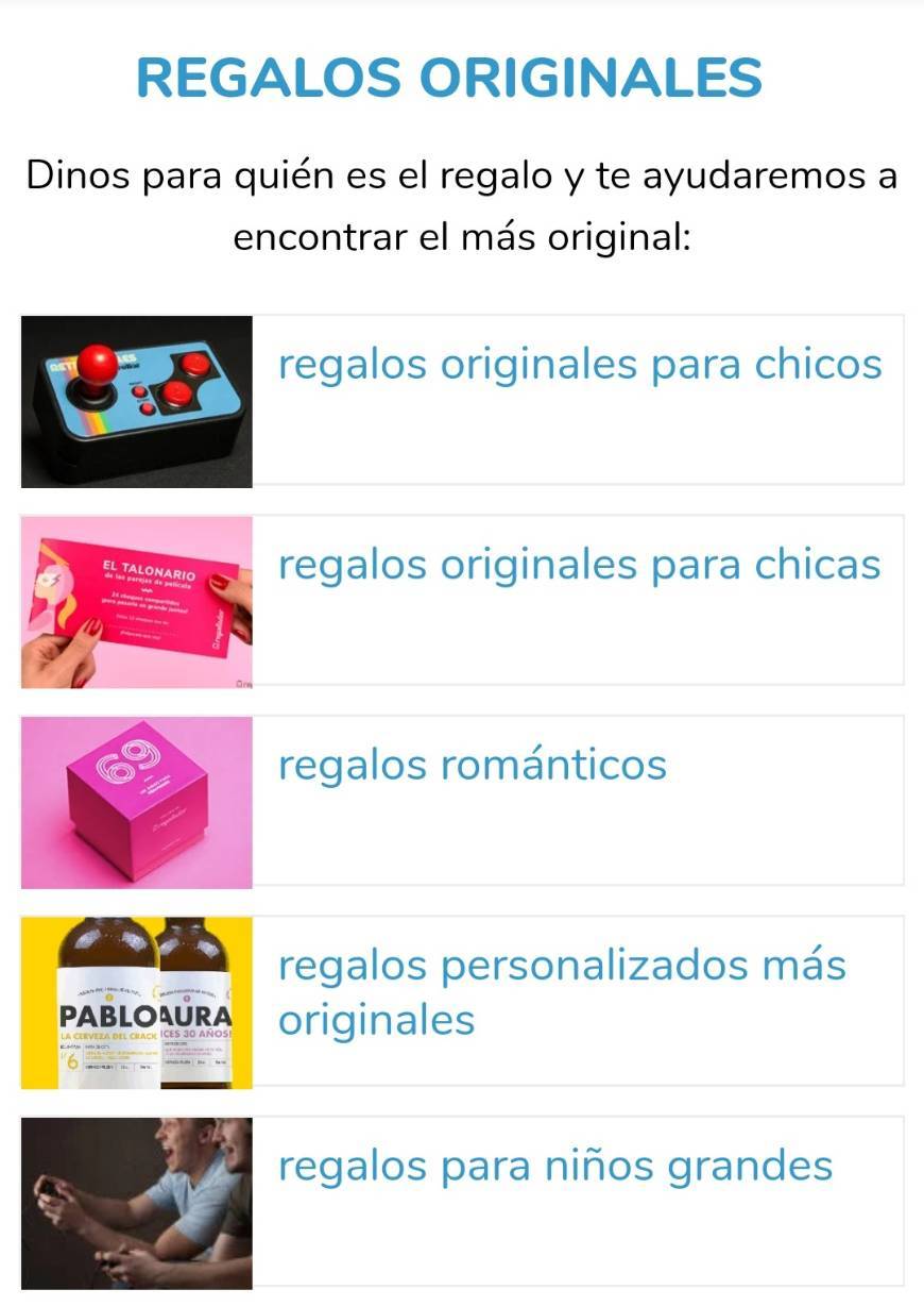 Fashion Regalos originales! 