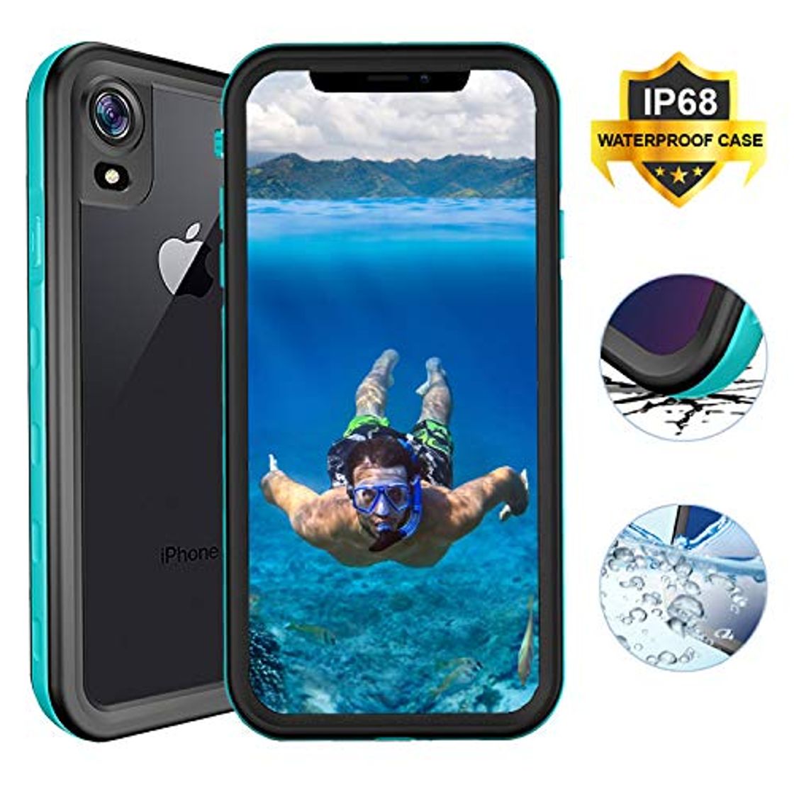 Producto Funda Impermeable iPhone XR, SenMore 360 Funda IP68 Sumergibles Delgado Cover a