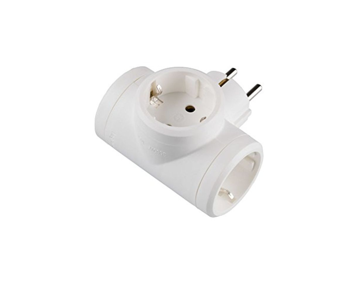 Products Legrand, 050662 Adaptadores - Adaptador triple con entrada lateral, enchufe en color