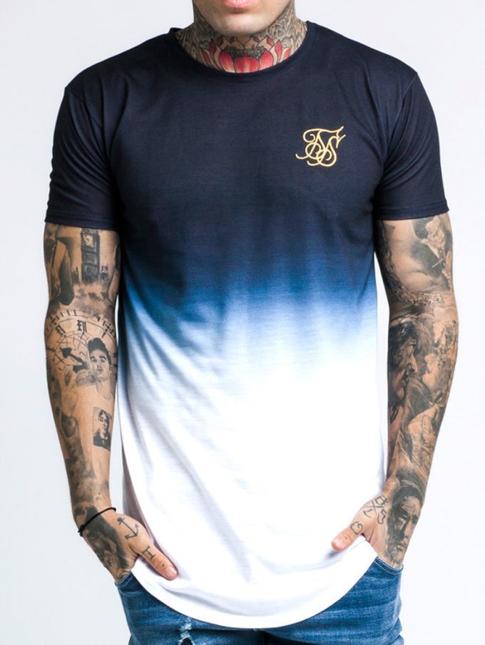 Producto Sik Silk Camiseta Curved Hem Azul 