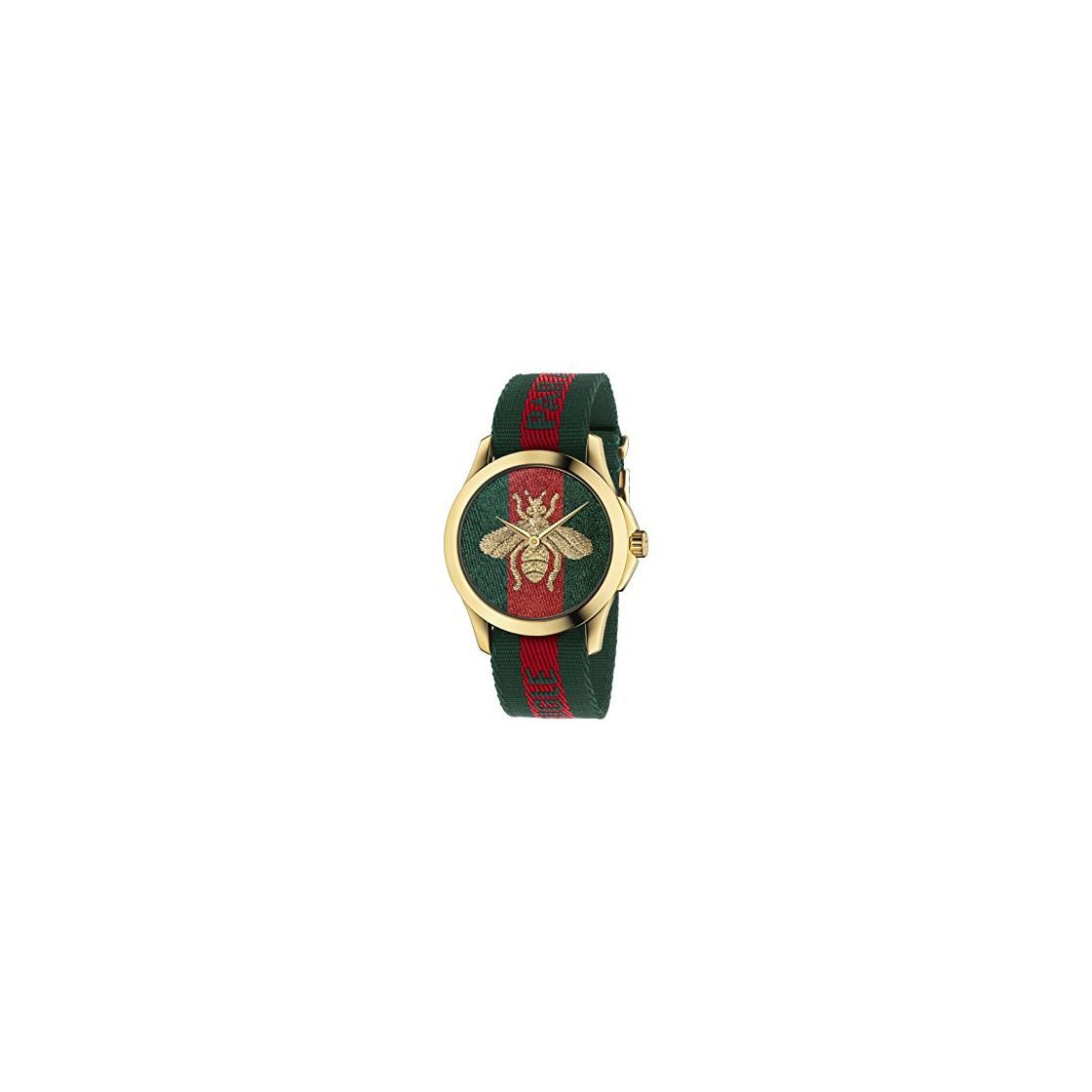 Moda Gucci Reloj Análogo clásico para Unisex de Cuarzo con Correa en Nailon