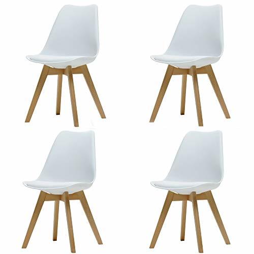 Categoría de hogar Naturelifestore Pack de 4 sillas de Comedor/Oficina con Madera de Haya Piernas