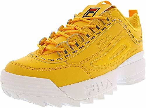 Producto Fila - Modelo Disruptor II Premium Repeat - Zapatillas para mujer, Amarillo