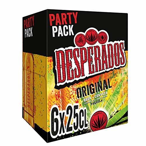 Desperados Cerveza - Pack de 6 Botellas x 250 ml