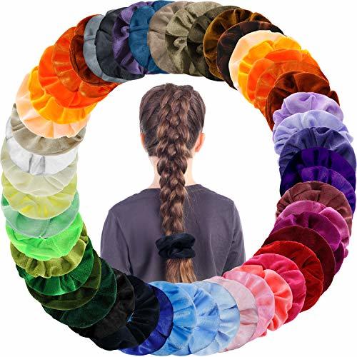 Producto 50 Colores Velvet Elástico Hair Scrunchies