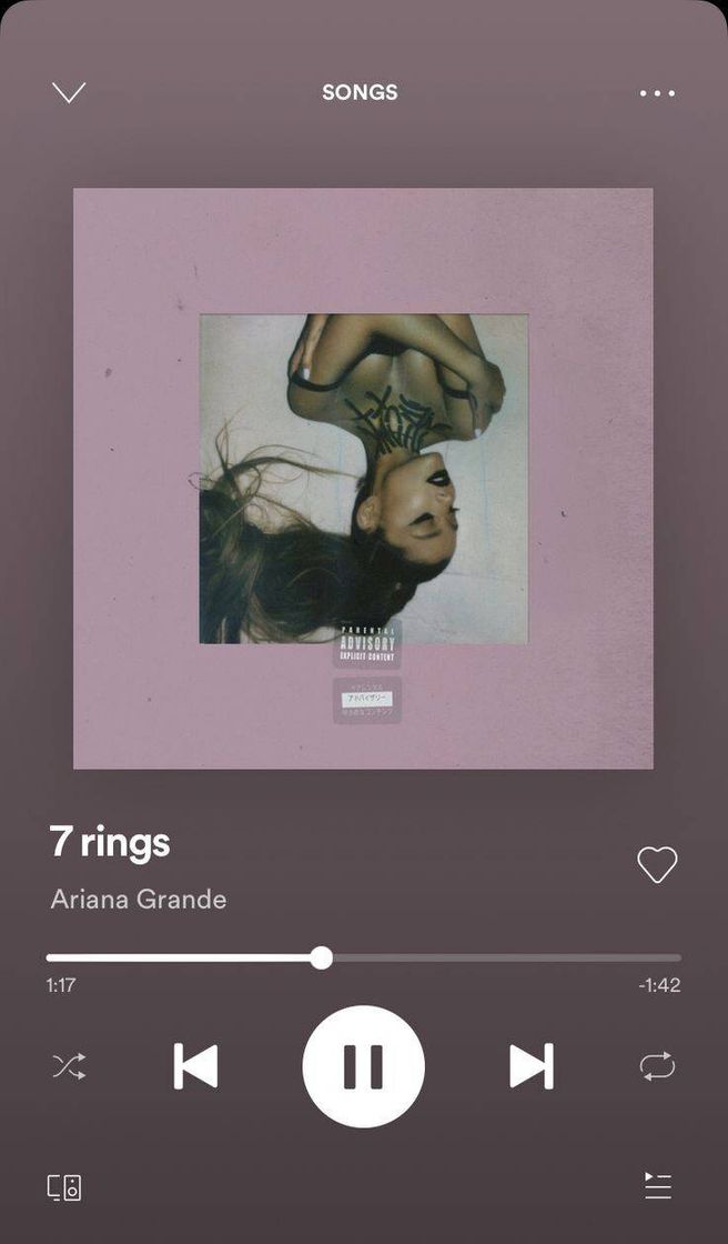 Canción Ariana grande 7 rings 😏 