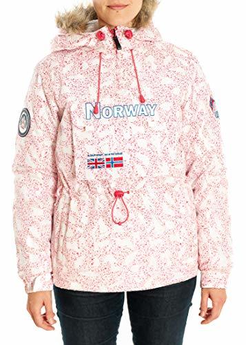 Fashion ALPHADVENTURE Parka Tipo Canguro SAREG para Mujer Blanca Talla L