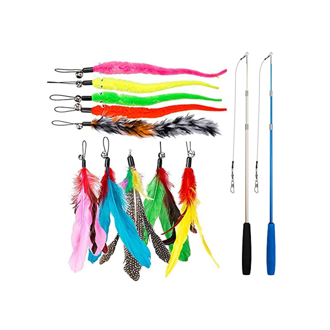 Product DIWUJI 12 PCS Juguete Pluma de Gato Interactivo