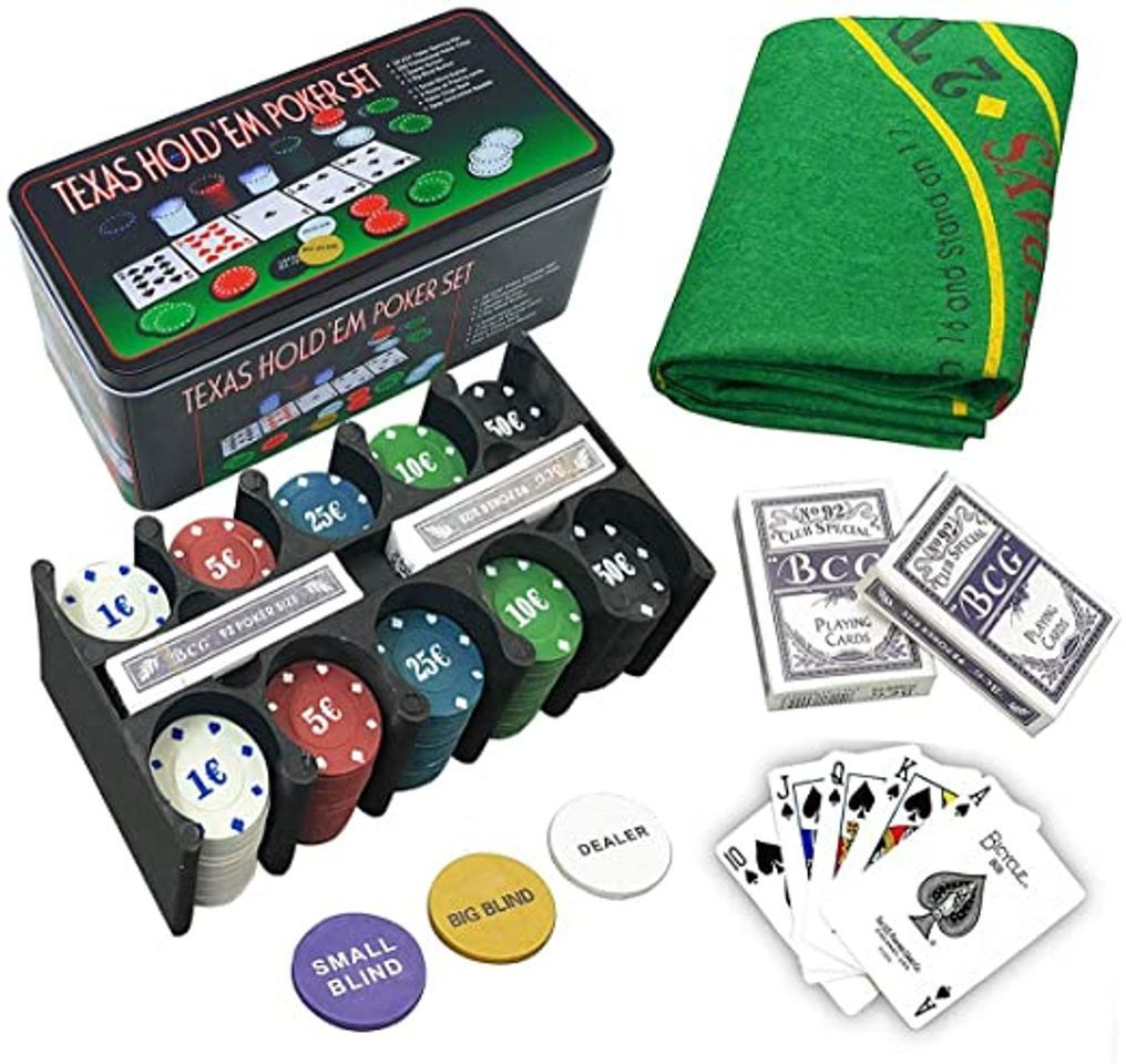 Producto Set de póker caja de metal