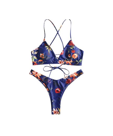 Bikini Zaful azul gold