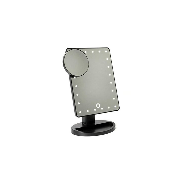 Social LED Light Up Make Up Espejo de baño con lupa