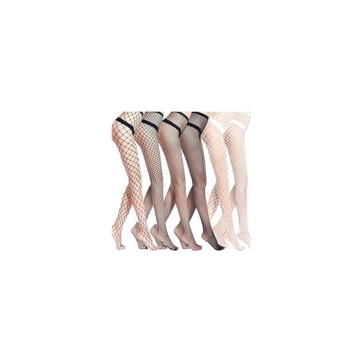 MOOKLIN Medias Panty en Microfibra Lencería Sexy Medias de Rejilla para Mujer