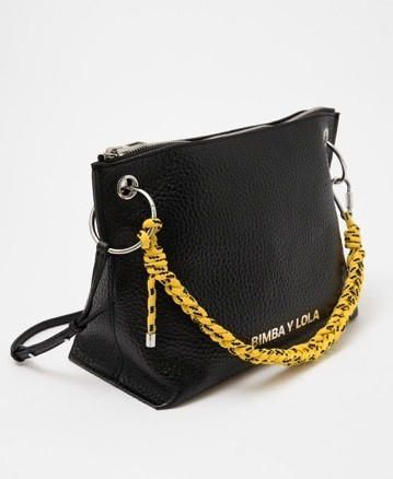 bolso bandolera negro L trapecio b&l