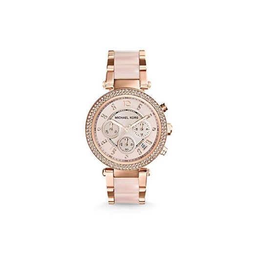 Michael Kors Reloj analogico para Mujer de Cuarzo con Correa en Acero