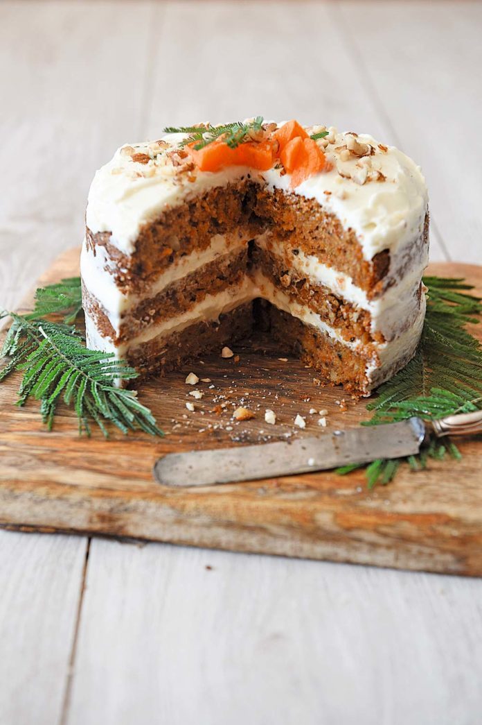 Moda Tarta de zanahoria. Carrot Cake