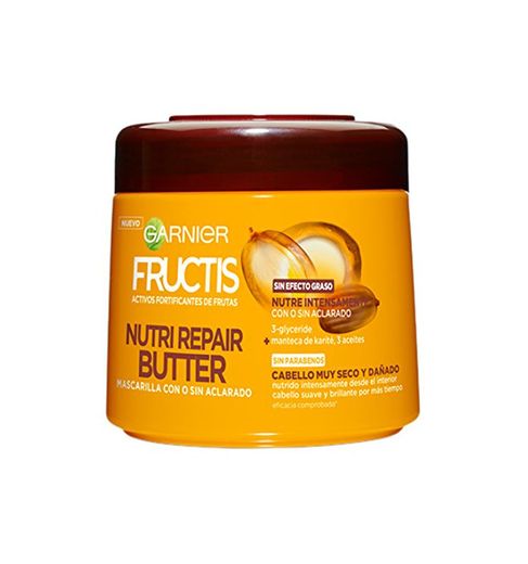 Garnier Fructis Mascarilla Nutri Repair Butter - 300 ml - [pack de 2]