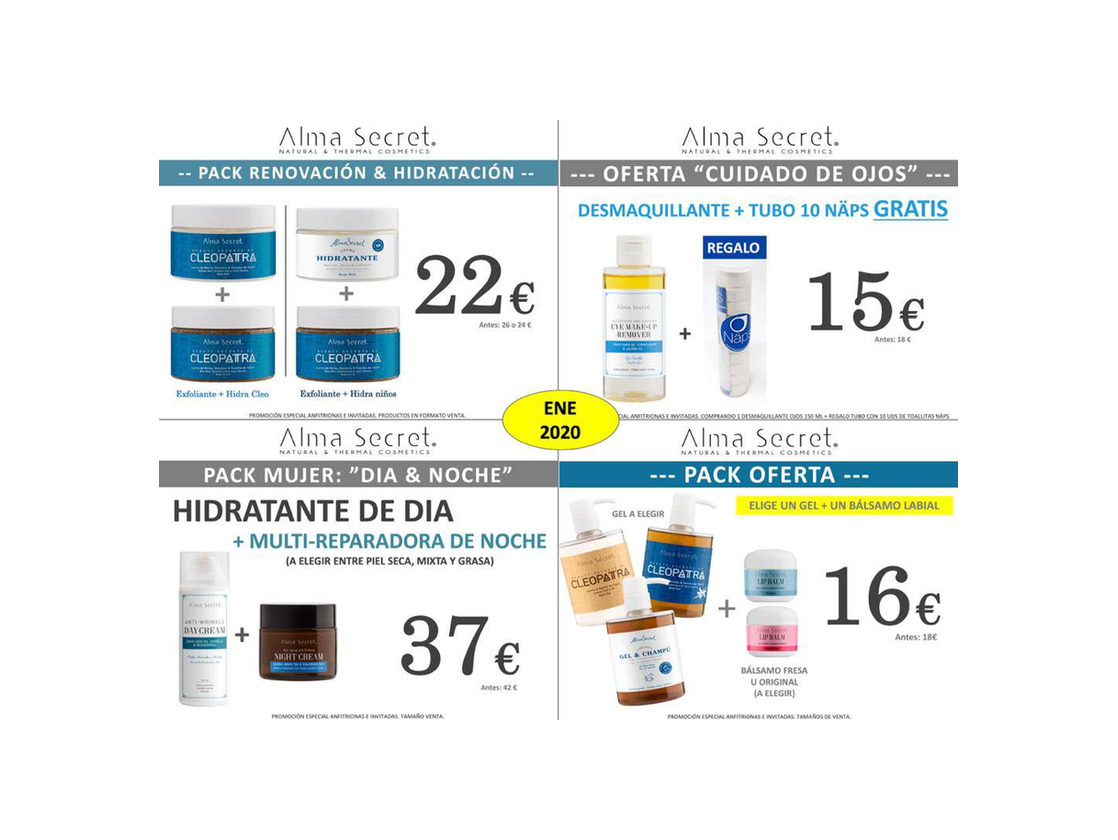 Social OFERTAS ENERO ALMA SECRET