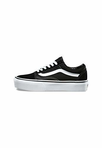 Vans Old Skool Platform, Zapatillas para Mujer, Negro