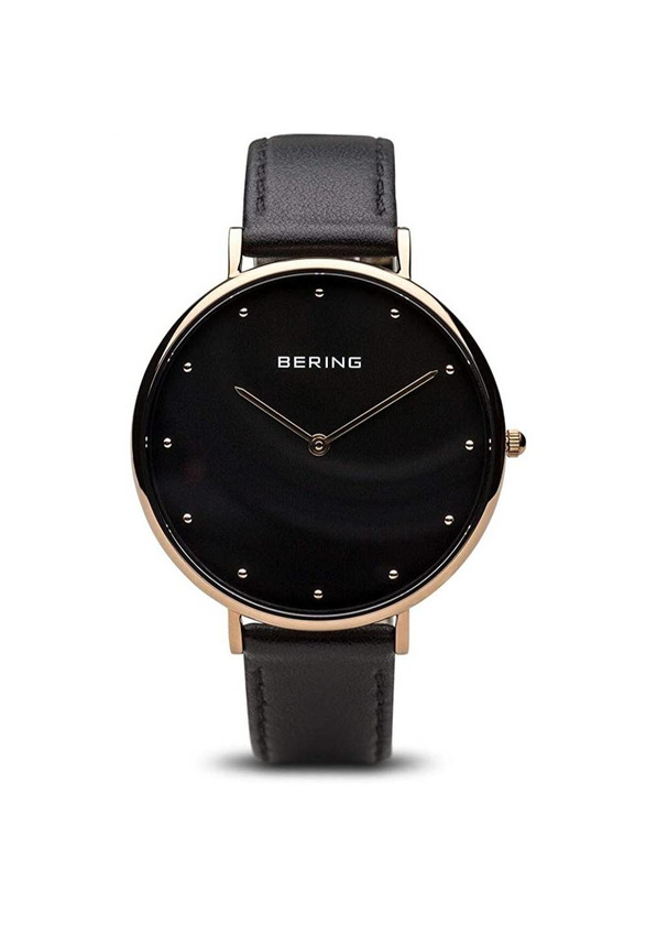 Product BERING com pulseira de couro 