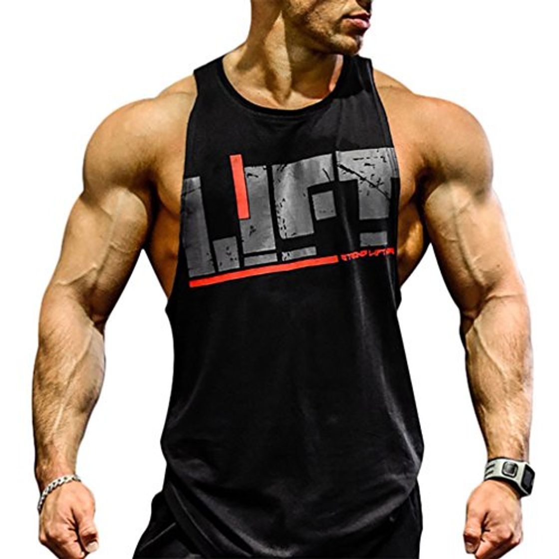 Social Befox Camisetas Elástica de Fitness sin Mangas Tank Top Gym para Hombre