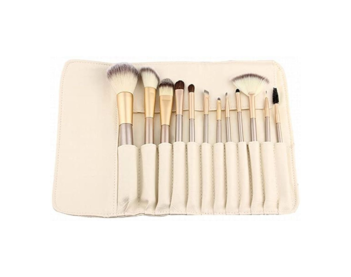 Social LZYMSZ 12 piezas Set de pinceles maquillaje profesional Kit de maquillaje esencial