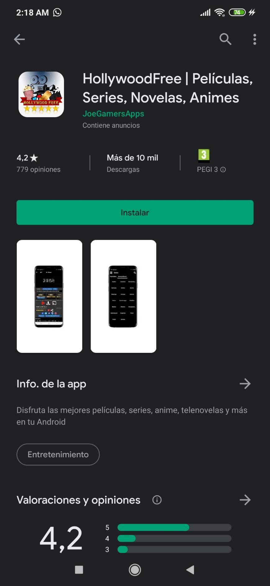 App para ver pelis