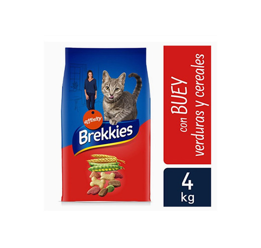 Brekkies Pienso para Gatos con Buey