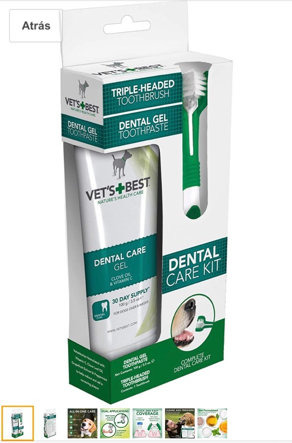 Producto Vet's Best Pasta de Dientes para Perros