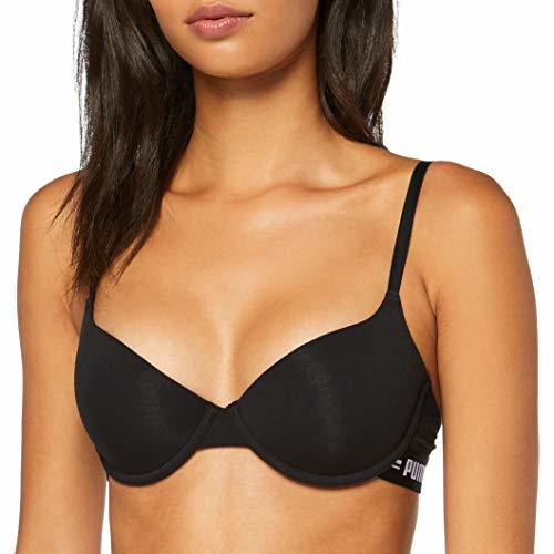 Product Puma T-Shirt Bra 1p Ecom, Sujetador con aros para Mujer, Negro