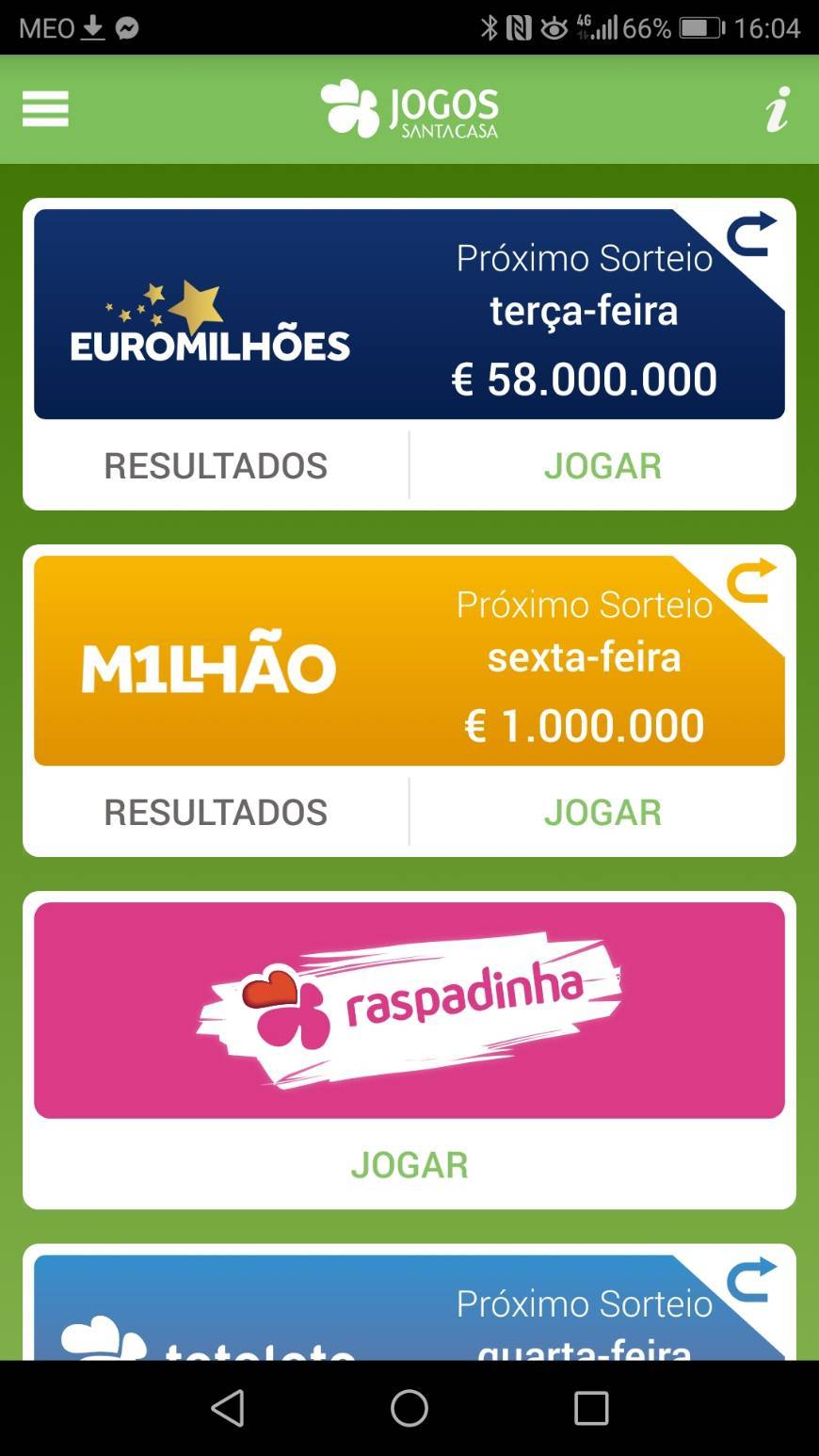 App Jogos Santa Casa