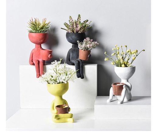 ABSTRACT CHARACTER PLANT POT