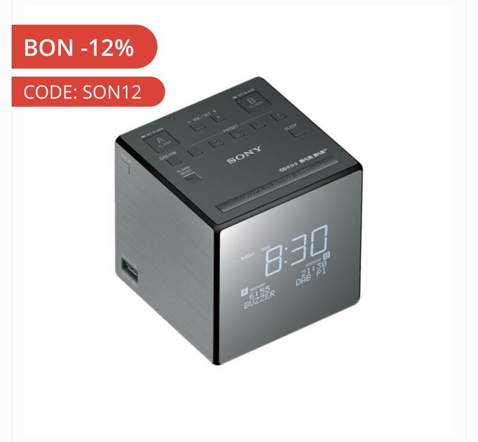 Social SONY XDR-C1DBP Radiowecker (Silber) - microspot.ch