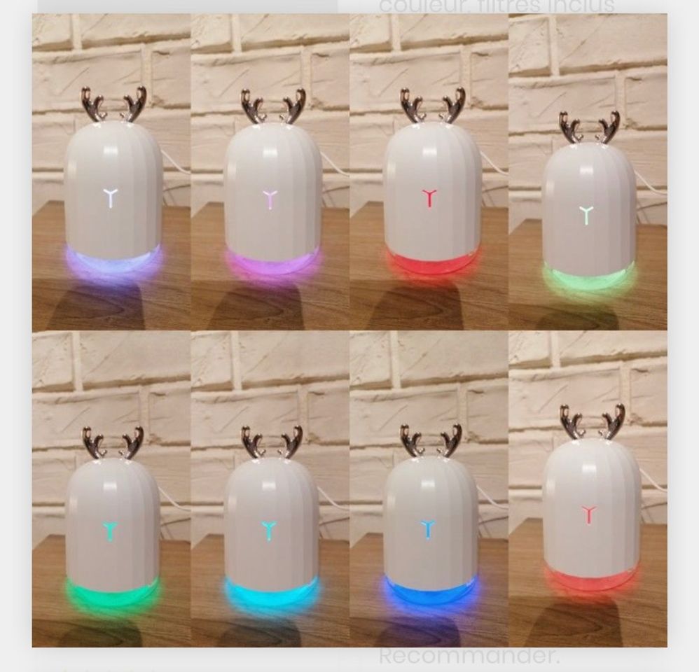 Moda Ultrasonic Mini Air Humidifier 200ML Aroma Essential Oil Diffuser for ...