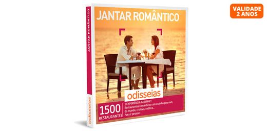 Jantar Romântico | 1500 Experiências - Packs Presente - Odisseias