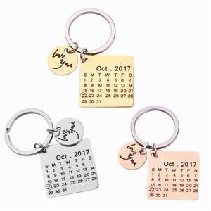 Fashion Personalized calendar keychain