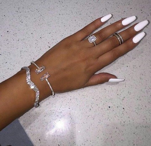 white nails