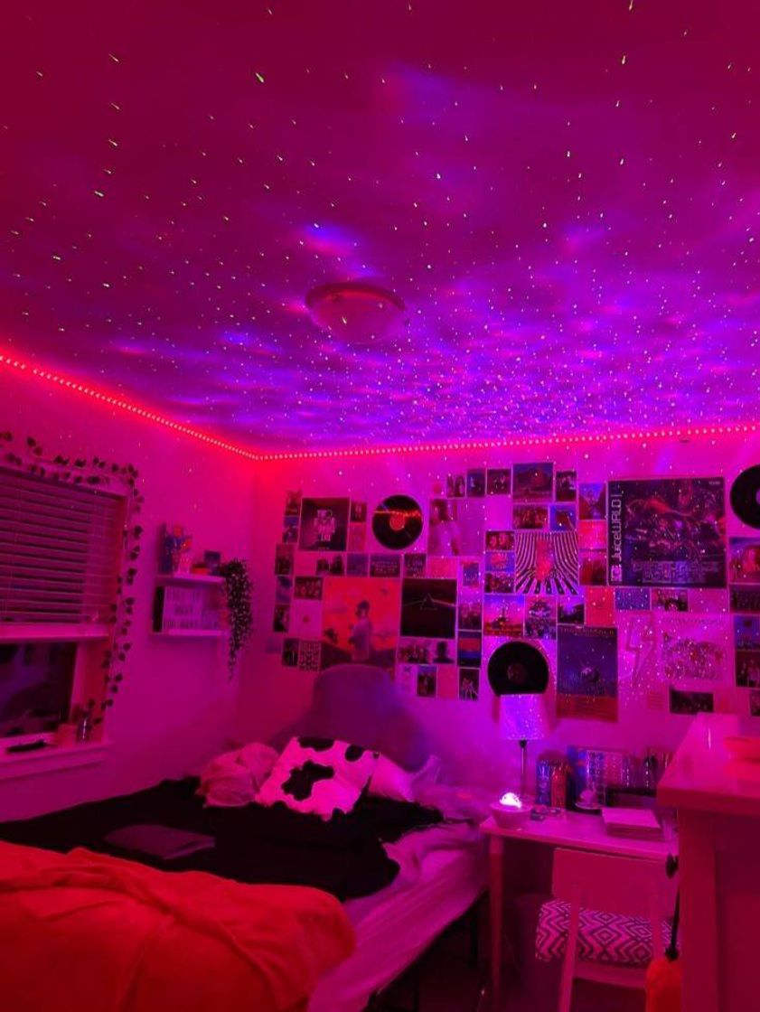 Fashion ✨IDEIA DE QUARTO AESTHETIC COM FITA LED✨