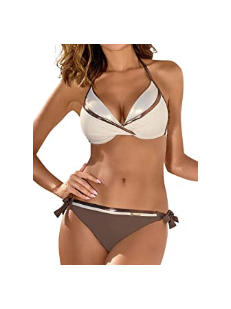 Moda Yuson Girl Conjuntos De Bikini De Talle Alto a Tartán Sexy Retro