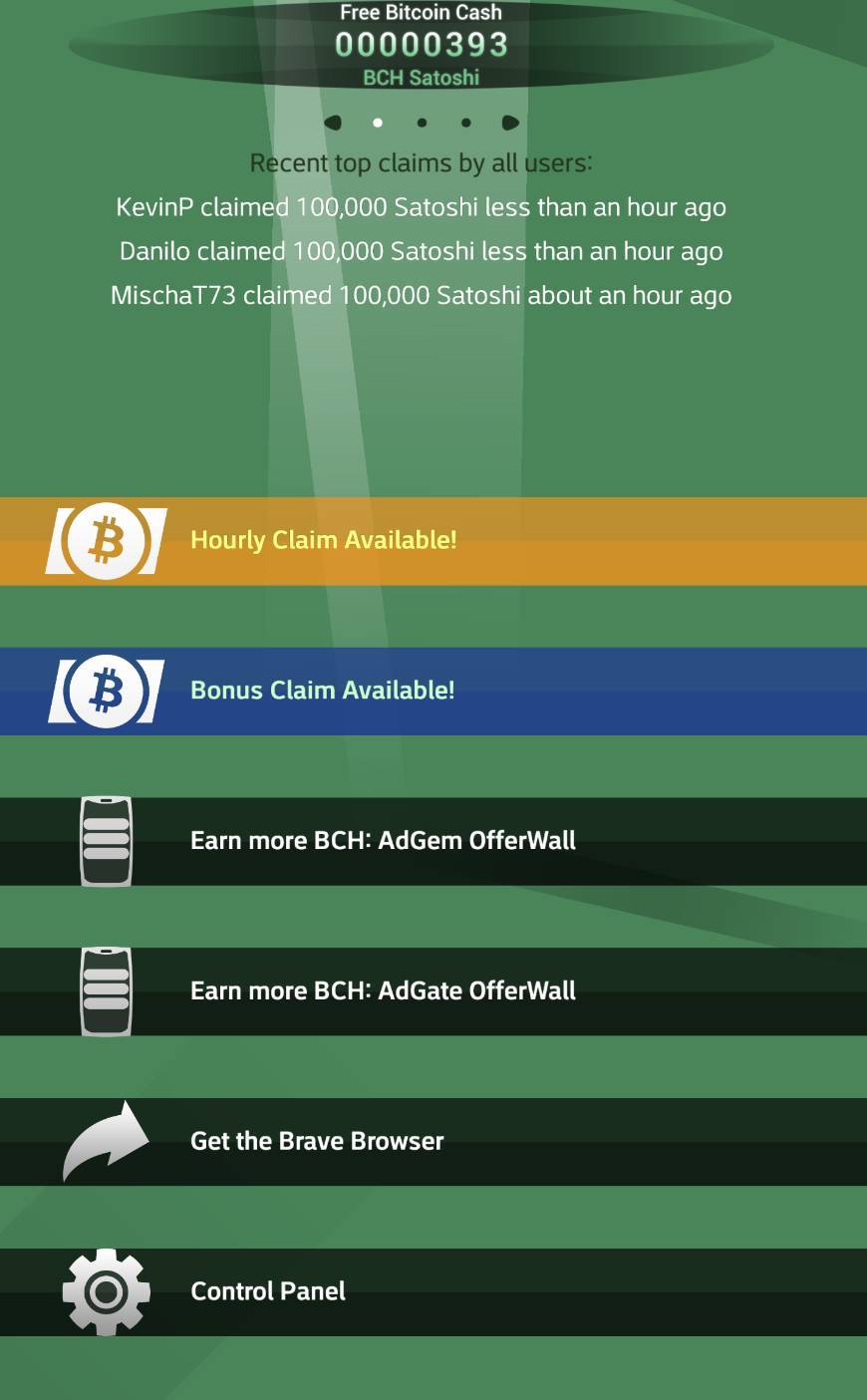 Free Bitcoin Cash