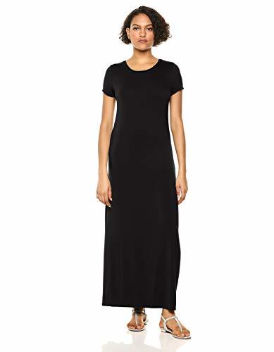 Producto Amazon Essentials - Vestido largo de manga corta para mujer, Negro, US