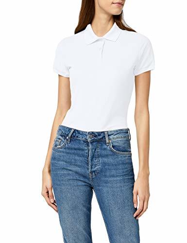 Social Fruit of the Loom 65/35 Lady fit, Polo Mujer, Blanco