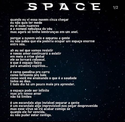 s p a c e - Poesia 