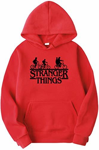 Social OLIPHEE Sudaderas con Capucha Multicolor Impresión Patrón de Stranger Things para Niño