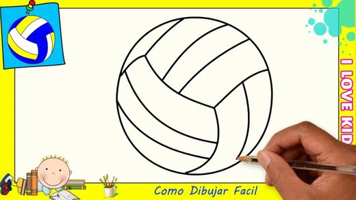 Como dibujar una Pelota o Balon de Volley Ball - YouTube