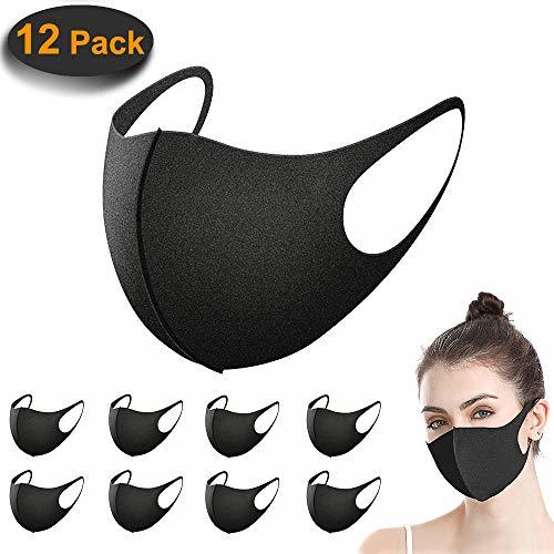 Social Paquete de 12 Mascarillas, Mascarilla antipolvo ACMETOP, Mascarillas de boca unisex de