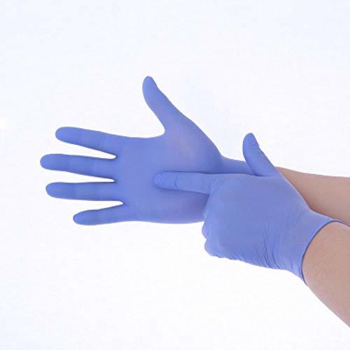 Producto SHOUPI 100 Piezas Guantes de nitrilo Desechables sin Polvo a Prueba de