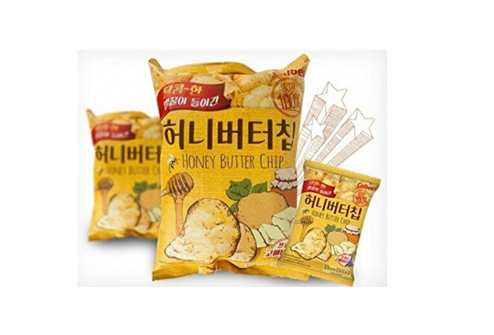 Productos HaiTai Honey Butter Chip 60g * 3ea / Korean Potato Snack