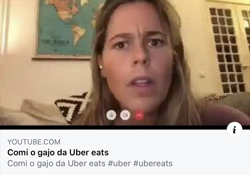 Moda Comi o gajo da Uber eats 😂 