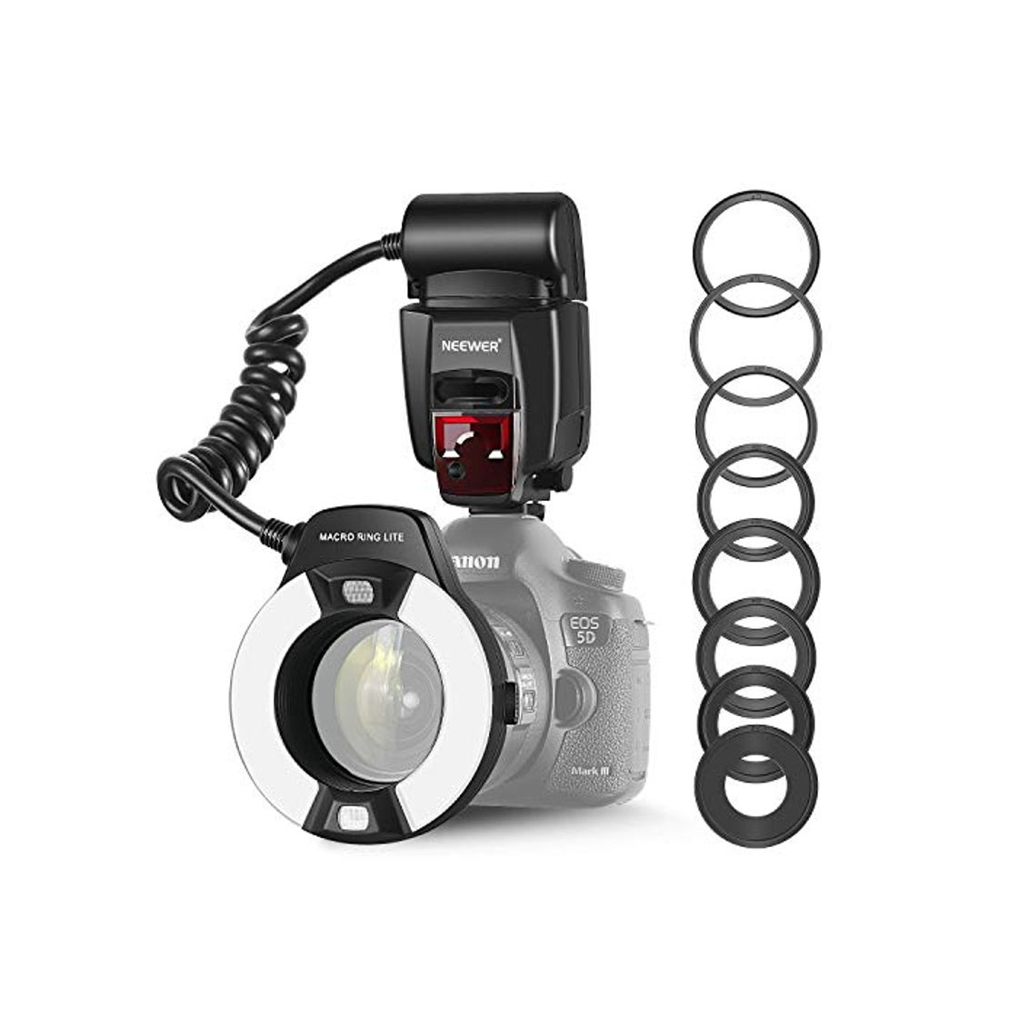 Productos Neewer Macro TTL Ring Anillo luz de Flash con LED lámpara de