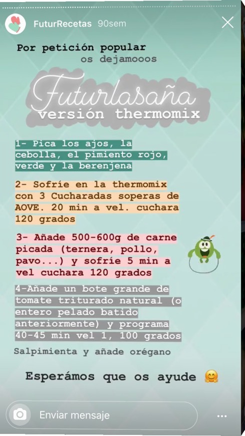 Fashion Futurlasaña calabacín (Thermomix)